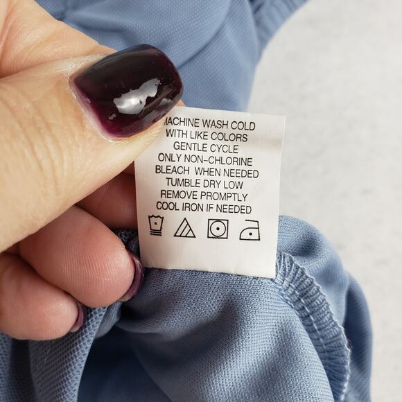 Stitch & Pine Size XS Short Sleeve Corset Style Tee Light Blue Renaissance Fairy - Picture 7 of 9